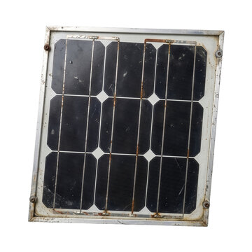 Small solar panel with metal frame