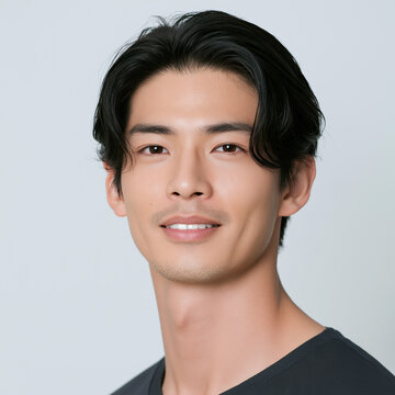 日本人男性, 男性, 若い男性, イケメン, 俳優風, ポートレート, 人物, 顔, 笑顔, ビジネスマン, ビジネス, スーツ, ジャケット, ファッション, ヘアスタイル, 黒髪, 茶髪, 金髪, 清潔感, 爽やか, 美容, メンズビューティー, モデル, スタジオ撮影, 白背景, ベージュ背景, コピースペース, バナー素材, 広告, 広告素材, 人物素材, プロフィール, 証明写真風, 上