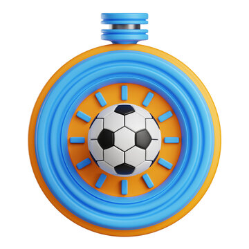 Soccer Playtime Toy 3D Illustration