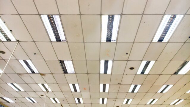 Interior architecture: ceiling lighting accentuates the ceiling design. Natural light floods the spacious architectural interior, which features high ceilings. futuristic white office ceiling