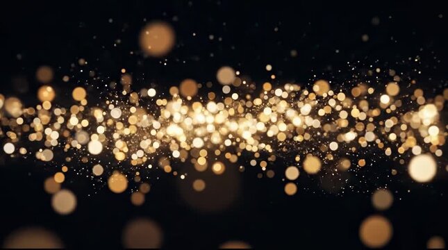 Abstract Digital Background Featuring a Multitude of Glowing Geometric Shapes and Neon Light Patterns