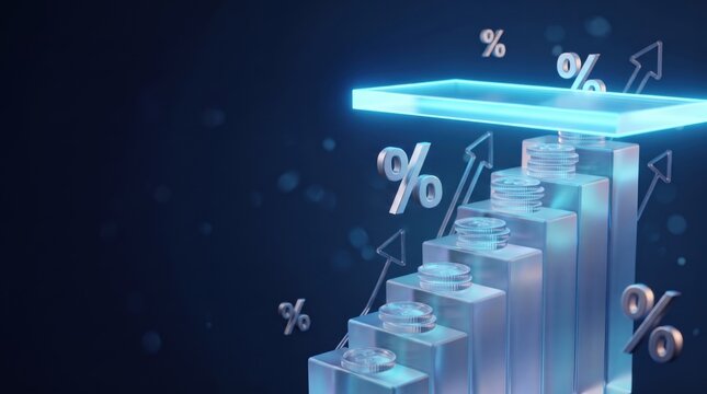 3D Glassmorphic Smartphone Showing Direct Deposit and Secure SSI Government Benefit Transfer