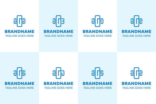 Letters AGA AGB AGD AGE AGG AGJ AGS AGZ Plus Logo Set