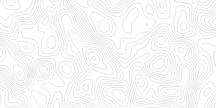 Topographic map mountain relief. Contour maps. Topo contour map on white background.