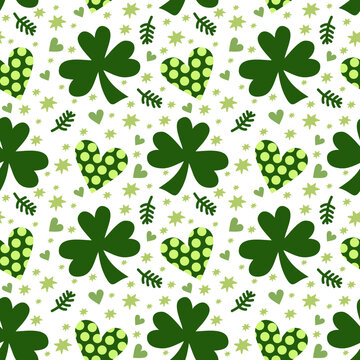 seamless shamrock pattern
