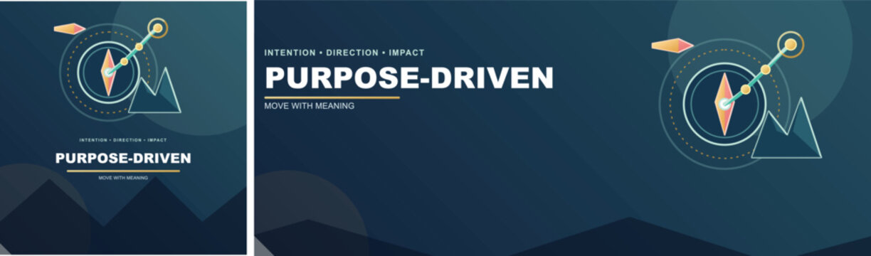 Purpose Driven Goals and Motivation Illustration