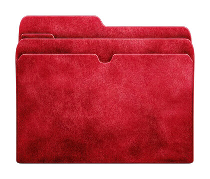 PNG Elegant red leather folders