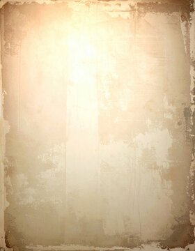 Vintage paper background with a distressed texture in beige and off-white tones, featuring subtle grunge and faded edges