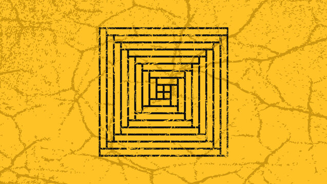 abstract geometric frame, color vector illustration