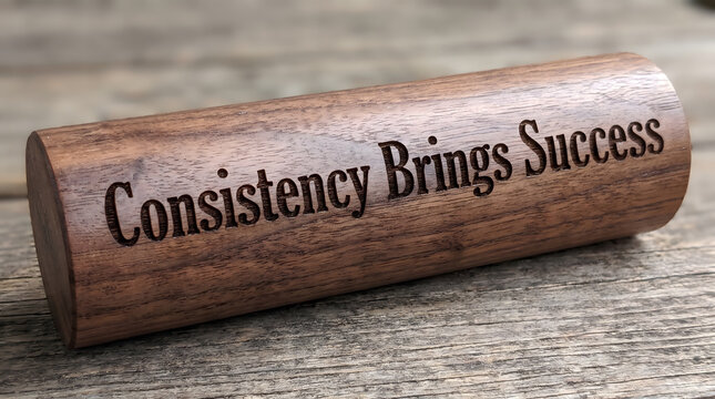 Laser Etched Dark Walnut Wood Typography Quote
