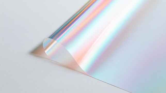 Iridescent Rolled Sheet With Pastel Light