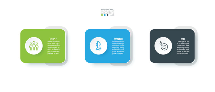 Template with step business infographic or option design.