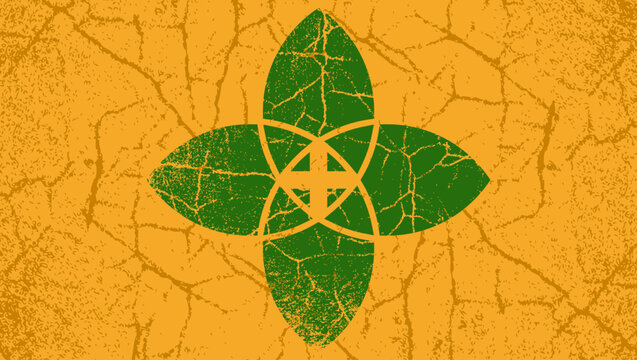 Leaf Medical symbol, color vector illustration
