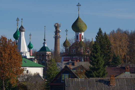 Russian provincial town Pereslavl Zalessky. Golden ring of Russia.