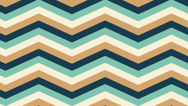 Retro chevron zigzag pattern background loop