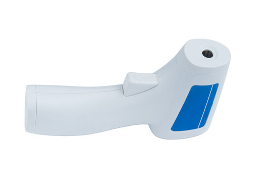 Digital infrared thermometer against white