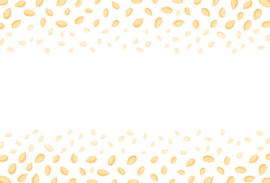 Roasted Pumpkin Seeds Border Frame