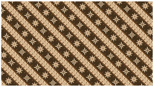 Folk Heritage Tribal Batik Javanese Indonesia Pattern Traditional Ethnic Culture Ornaments Art Aesthetics Wallpaper Brown Cream