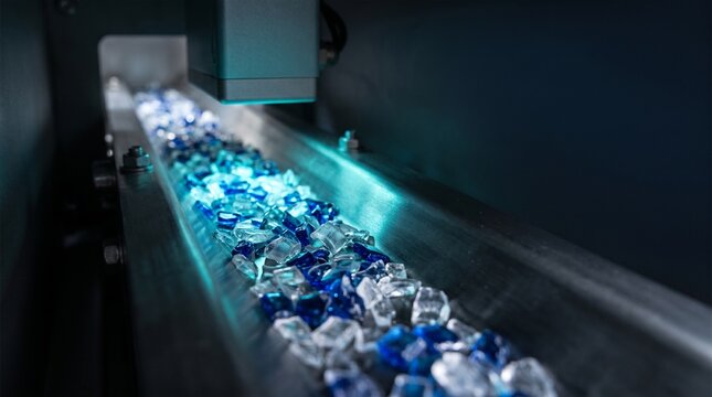 Optical sensor separates jewel-tone polymer fragments