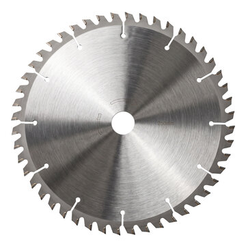 Circular Saw Blade Cutout Isolated on Transparent Background PNG