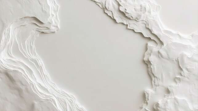 White plaster wall texture with soft raised swirls for minimal interior backdrop and surface design.