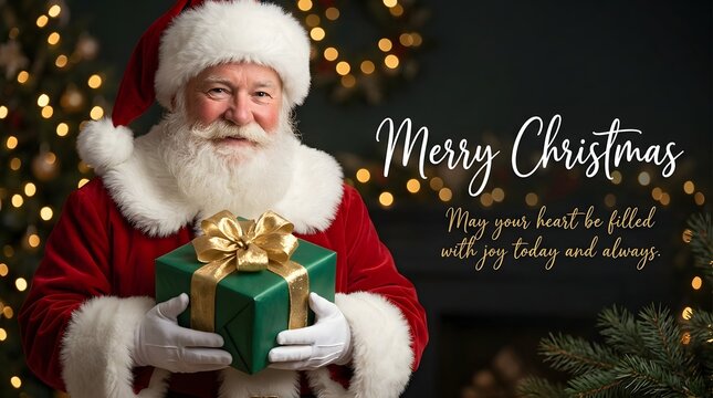 Celebrating the joyful spirit of christmas with santa claus and the magic of gift giving traditions