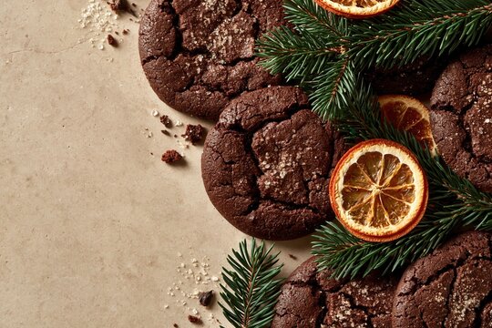 Christmas chocolate chip cookies