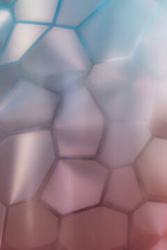 Colorful Geometric Pattern With Soft Light in Background